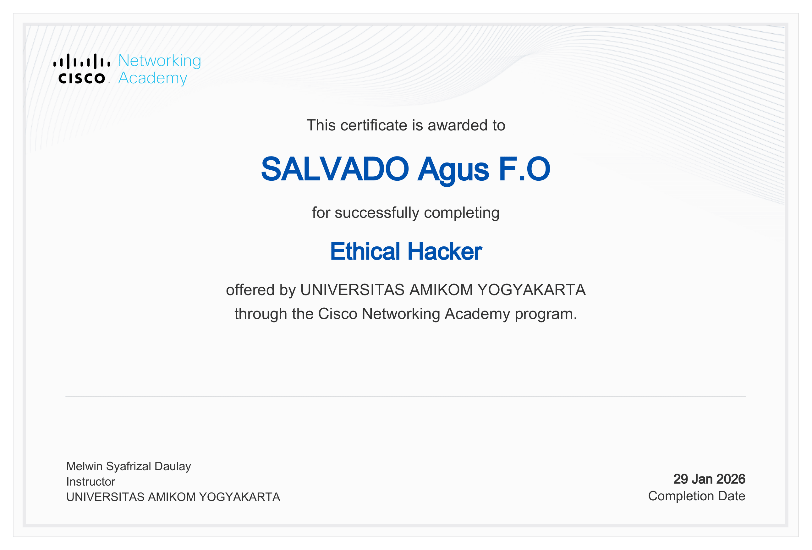 Ethical Hacker