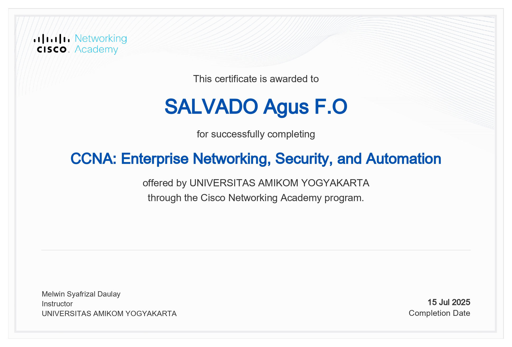 CCNA: Enterprise Networking